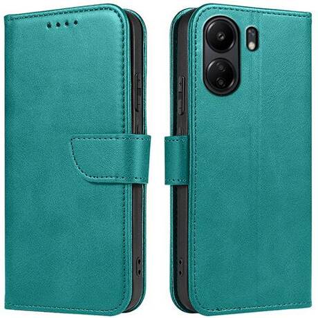 Etui do Xiaomi Redmi 13C 4G / POCO C65 SKÓRZANE SKIN + SZKŁO HARTOWANE