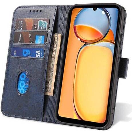 Etui do Xiaomi Redmi 13C 4G / POCO C65 SKÓRZANE SKIN + SZKŁO HARTOWANE