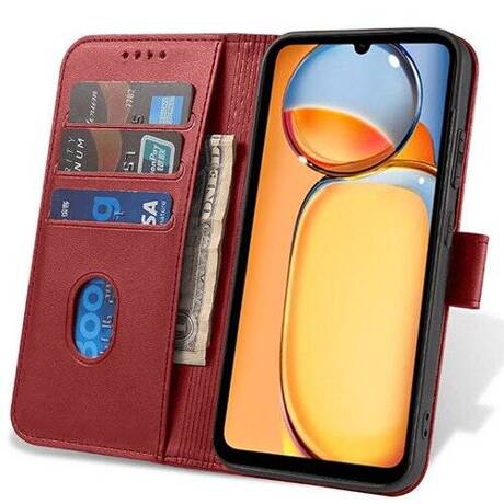 Etui do Xiaomi Redmi 13C 4G / POCO C65 SKÓRZANE SKIN + SZKŁO HARTOWANE