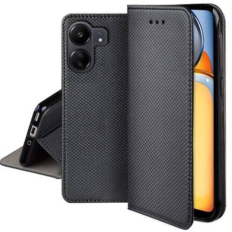 Etui do Xiaomi Redmi 13C 4G / POCO C65 SMART MAGNET CASE + SZKŁO HARTOWANE SZYBKA