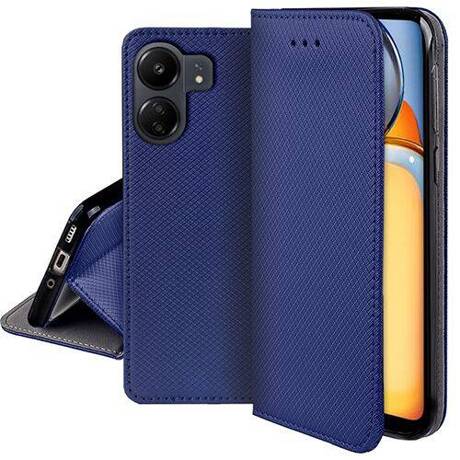 Etui do Xiaomi Redmi 13C 4G / POCO C65 SMART MAGNET CASE + SZKŁO HARTOWANE SZYBKA