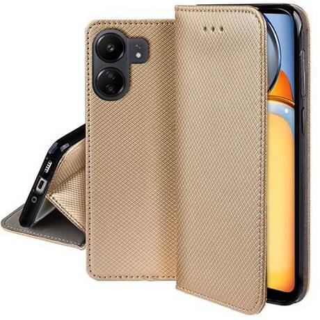 Etui do Xiaomi Redmi 13C 4G / POCO C65 SMART MAGNET CASE + SZKŁO HARTOWANE SZYBKA