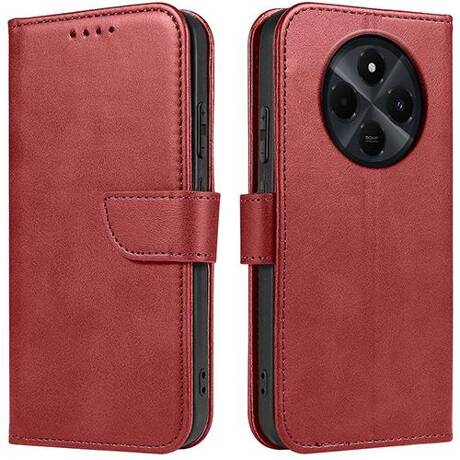 Etui do Xiaomi Redmi 14C SKÓRZANE SKIN + SZKŁO HARTOWANE