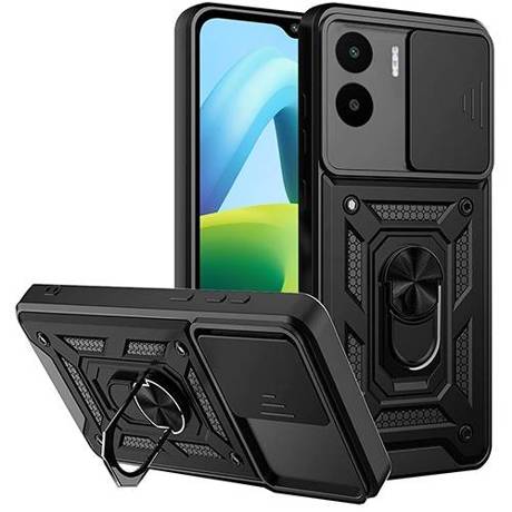 Etui do Xiaomi Redmi A1 / A2 SLIDE RING CASE PANCERNE + SZKŁO HARTOWANE