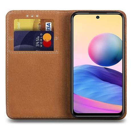 Etui do Xiaomi Redmi Note 10 5G SKÓRZANE PORTFEL CASE + SZKŁO HARTOWANE