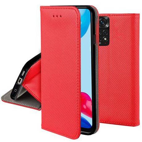 Etui do Xiaomi Redmi Note 11 / Note 11S SMART MAGNET CASE + SZKŁO HARTOWANE