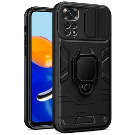 Etui do Xiaomi Redmi Note 11 Pro / 5G CAMSHIELD RING CASE PANCERNE + SZKŁO HARTOWANE