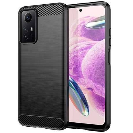 Etui do Xiaomi Redmi Note 12S KARBON CASE pancerne + SZKŁO