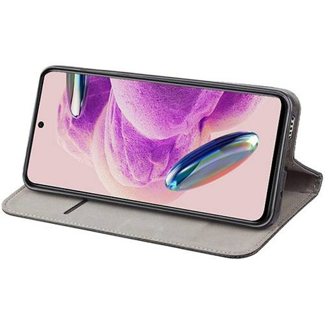 Etui do Xiaomi Redmi Note 12S SMART MAGNET CASE + SZKŁO HARTOWANE