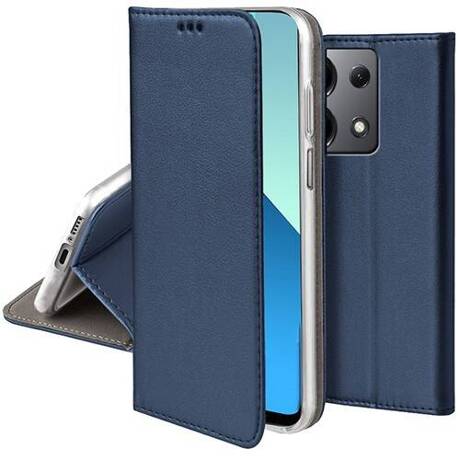 Etui do Xiaomi Redmi Note 13 4G skórzane magnetyczne z klapką + SZKŁO HARTOWANE