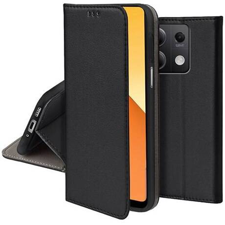 Etui do Xiaomi Redmi Note 13 5G skórzane magnetyczne z klapką + SZKŁO HARTOWANE