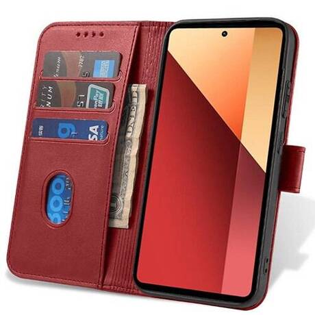 Etui do Xiaomi Redmi Note 13 Pro 4G SKÓRZANE SKIN + SZKŁO HARTOWANE