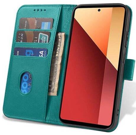 Etui do Xiaomi Redmi Note 13 Pro 4G SKÓRZANE SKIN + SZKŁO HARTOWANE