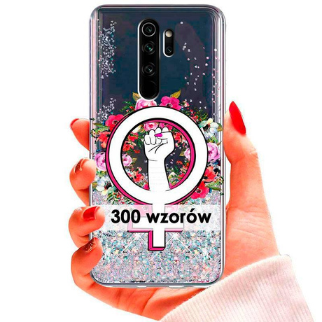 Etui do Xiaomi Redmi Note 8 Pro brokatowe wzory CASE + SZKŁO