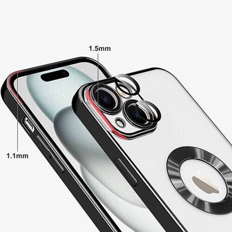 Etui do iPhone 15 Plus Silicone Clear ochrona aparatu  + SZKŁO HARTOWANE