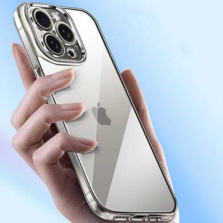 Etui do iPhone 15 Pro Max WZMACNIANE 360° CLEAR CASE + SZKŁO HARTOWANE