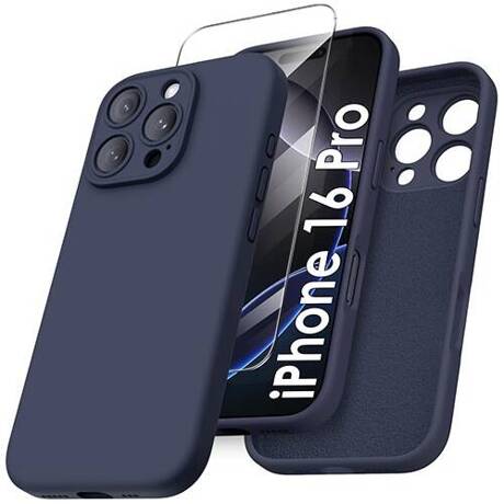 Etui do iPhone 16 Pro SILICONE CASE + SZKŁO