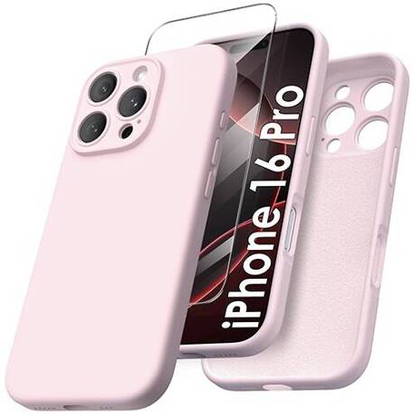 Etui do iPhone 16 Pro SILICONE CASE + SZKŁO