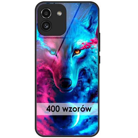 Etui szklane do Samsung Galaxy A03 wzory CASE + SZKŁO