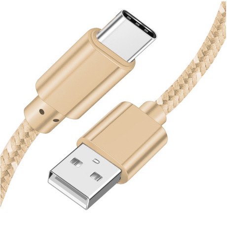 Kabel USB-C nylon Quick Charge 3.0 szybkie ładowanie 