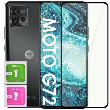 SZKŁO HARTOWANE 5D do  MOTOROLA MOTO G52 / G72 / G82 szybka na cały ekran 