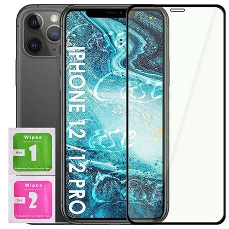 SZKŁO HARTOWANE 5D do iPhone 12 / 12 Pro szybka na cały ekran 