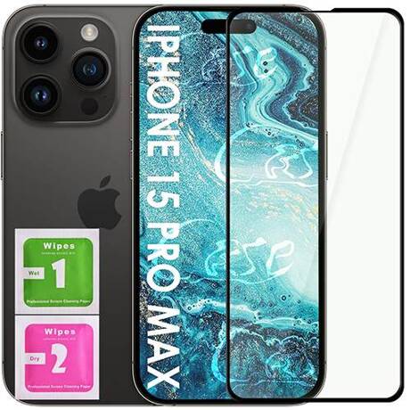 SZKŁO HARTOWANE 5D do iPhone 15 Pro Max szybka na cały ekran 