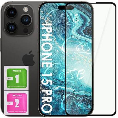 SZKŁO HARTOWANE 5D do iPhone 15 Pro szybka na cały ekran 