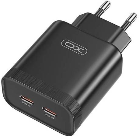 SZYBKA ŁADOWARKA SIECIOWA 2x USB-C PD 35W QC 3.0