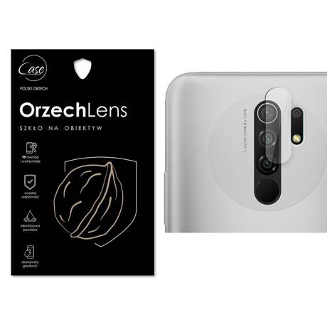 Szkło na aparat tył OrzechLens do Xiaomi Redmi 9