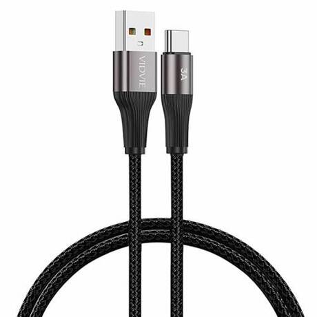 Szybki Mocny Kabel USB 3A USB-C 2m Długi W Oplocie Szybkie Ładowanie 