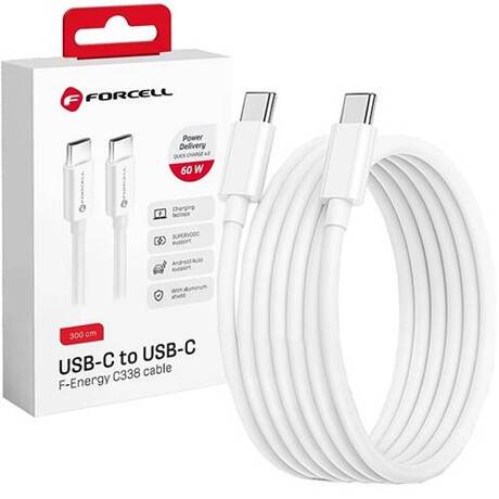 USB-C KABEL SZYBKIE ŁADOWANIE TYP-C WZMACNIANY FAST CHARGING QC 3A 3M METRY