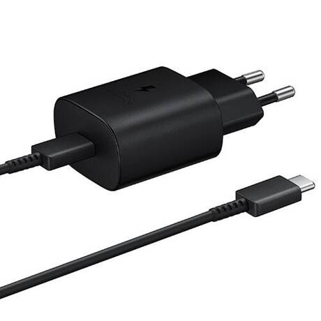 ZESTAW SZYBKA ŁADOWARKA SIECIOWA PD USB-C 3A 25W + KABEL USB-C